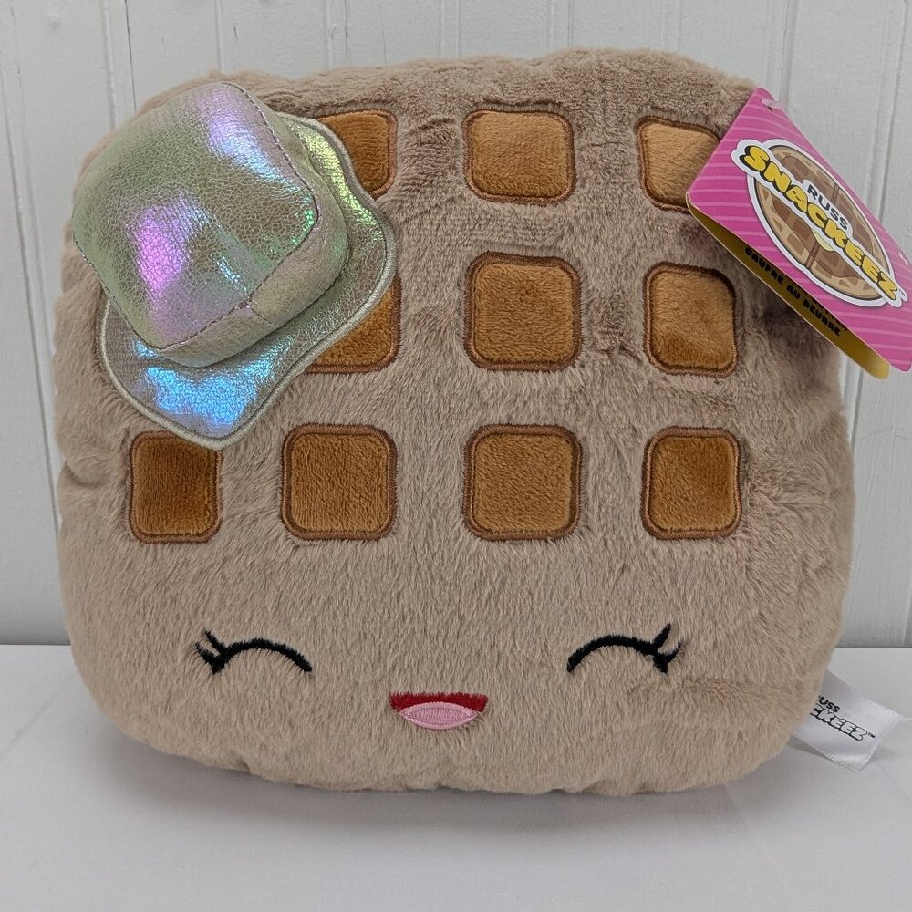 Russ Snackeez Waffle with Butter Plush 8" Stuffed Toy Breakfast Food Tags New